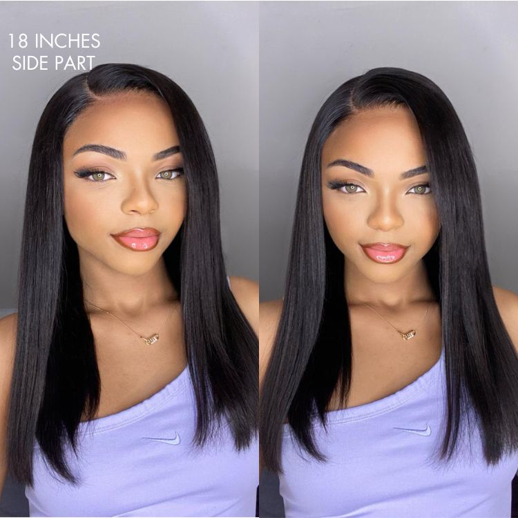 180% Density | Silky Straight 13x4 Frontal Undetectable HD Lace Glueless Long Wig 100% Human Hair