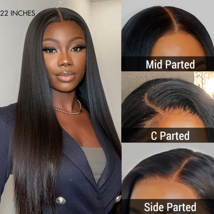 Ion Perm Straight Undetectable Glueless 5x5 Closure Lace Wig | Real HD Lace