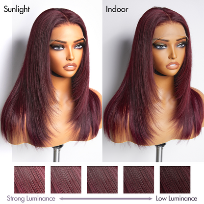 180% Density | Trendy Layered Cut Pre-plucked Glueless 5x5 Closure Lace Wig 100% Human Hair