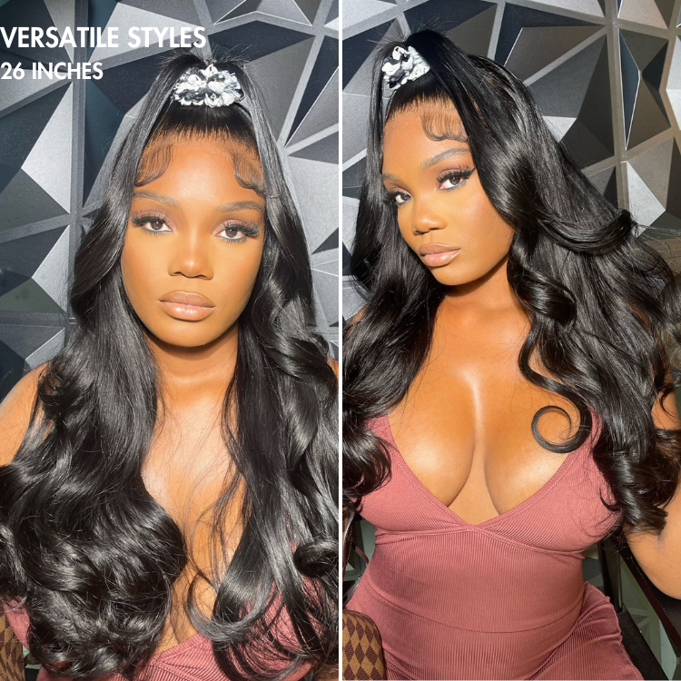 Crazy Wednesday | PreMax Wigs | Super Natural Hairline Silky Straight Glueless 13x4 Frontal Lace Wig Pre-plucked