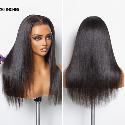 Crazy Wednesday | PreMax Wigs | Super Natural Hairline Silky Straight Glueless 13x4 Frontal Lace Wig Pre-plucked