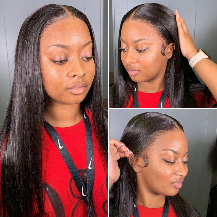 Crazy Wednesday | PreMax Wigs | Super Natural Hairline Silky Straight Glueless 13x4 Frontal Lace Wig Pre-plucked