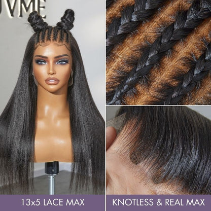 13x5 Ready to Go Frontal Wig | Nature Max Yaki Straight Ear-to-ear Glueless HD Lace C Part Wig