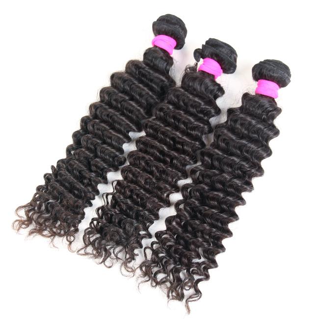 1pc Deep Wave 100% Virgin Human Hair Bundle