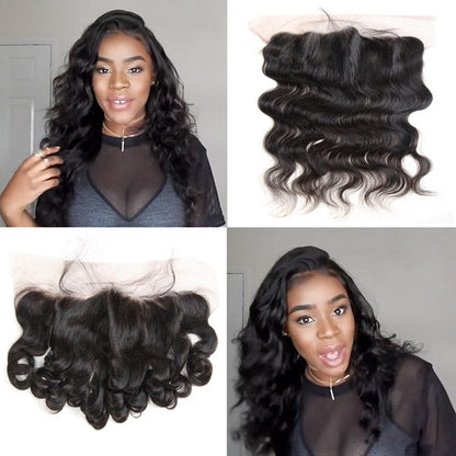 1pc 13x4 Lace Frontal 100% Virgin Human Hair All Textures